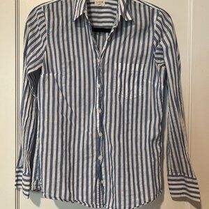 J-Crew Striped Button Down